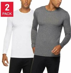 32 Degrees Heat Men’s Performance Mesh Long Sleeve Crew Neck Shirt, 1 2 Shirts