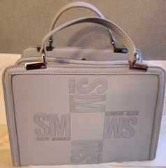 NEW STEVE MADDEN BLUE GLAZE BMATEO TOTE/CROSSBODY SATCHEL BAG W COIN CASE