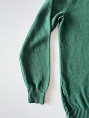 Club Room Mens Medium Green 100% Cotton Crewneck Sweater Textured Knit Pullover