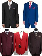 mens’ Polyester Basic Suit 3 Button by Fortino Landi Style 802P