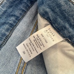 Frank & Eileen Galway Wide Leg Cropped Raw Hem Jeans Size 30 High Rise Denim EUC