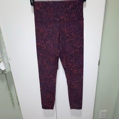 lululemon athletica Women’s Ankle Leggings Purple Pink Blue Floral Logo 6
