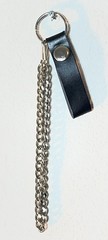 Vtg Replacement Wallet Chain Leather Belt Loop Strap 12” Chain Biker Trucker