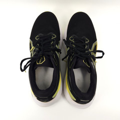 Asics Gel-Kayano 30 Shoes Mens Size 11.5 Wide Black Running Athletic Glow Yellow