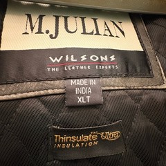Vintage M. Julian Wilson’s Leather Coat Black Dean Winchester Supernatural XLT