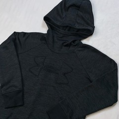 Under Armour ColdGear Hoodie Pullover Boys Youth XS Losse Fit High Neck Fleece
