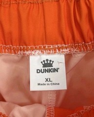 Dunkin’ Donuts, Novelty, Track Pants, NWOT, Orange, Jogging, Activewear, Size XL