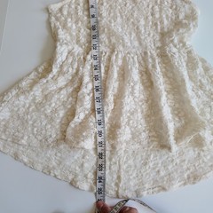 Y2K Mudd white lace flowy top size medium vintage 2000s BOHO