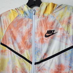 Nike Rain Jacket Youth’s XL Full Zip Rainbreaker Hoodie Coat Running Multicolor