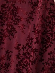 Whimsygoth Y2K Burnout Velvet Slip Dress Wine Fairycore Dark 90s Grunge Moody XS