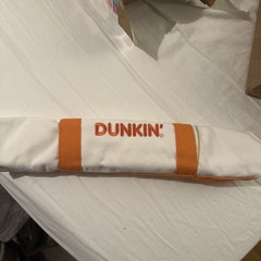 Limited Edition Dunkin’ White & Orange Tote Bag With Outside Drink Pocket, New