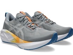 Asics Novablast 5 Sneakers Mens Sz 8.5 Wide EE Gray Shoes Wom 10 Extra Wide New