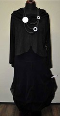 Lagenlook Dream Clouds Balloon Skirt Double Jersey & Mesh XL,XXL,XXXL