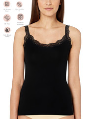 Wome’s Tank Top Camisole with Lovely Lace Trim Style Soft Sexy Sport Yoga Casual