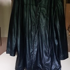 Wilson’s Leather Black Leather Button-Closure Coat Men’s Big & Tall 3X