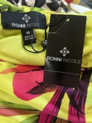 Ronni Nicole Dress Women’s Sz 14-multi Color Floral-S’ Less-679-NWT