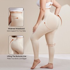 Plus Size Slimming Anti Cellulite Compression High Waist Leggings Leg Shaper