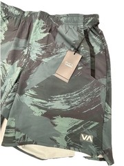 $60 RVCA Men’s Yogger 17” Shorts – Camo Green Black – Size: Large -New Tags