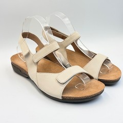 Dansko Ronda Cork Sandals Nubuck Ivory Triple Strap Comfort Womens 40 US 9.5-10