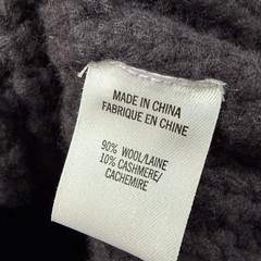 Theory Navy Wool Cashmere Chunky Waffle Knit Toggle Cardigan Women’s S/P