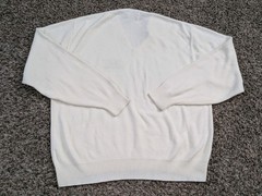 Vintage Champion Southwest State University Sweater V Neck Ivory White XXL USA