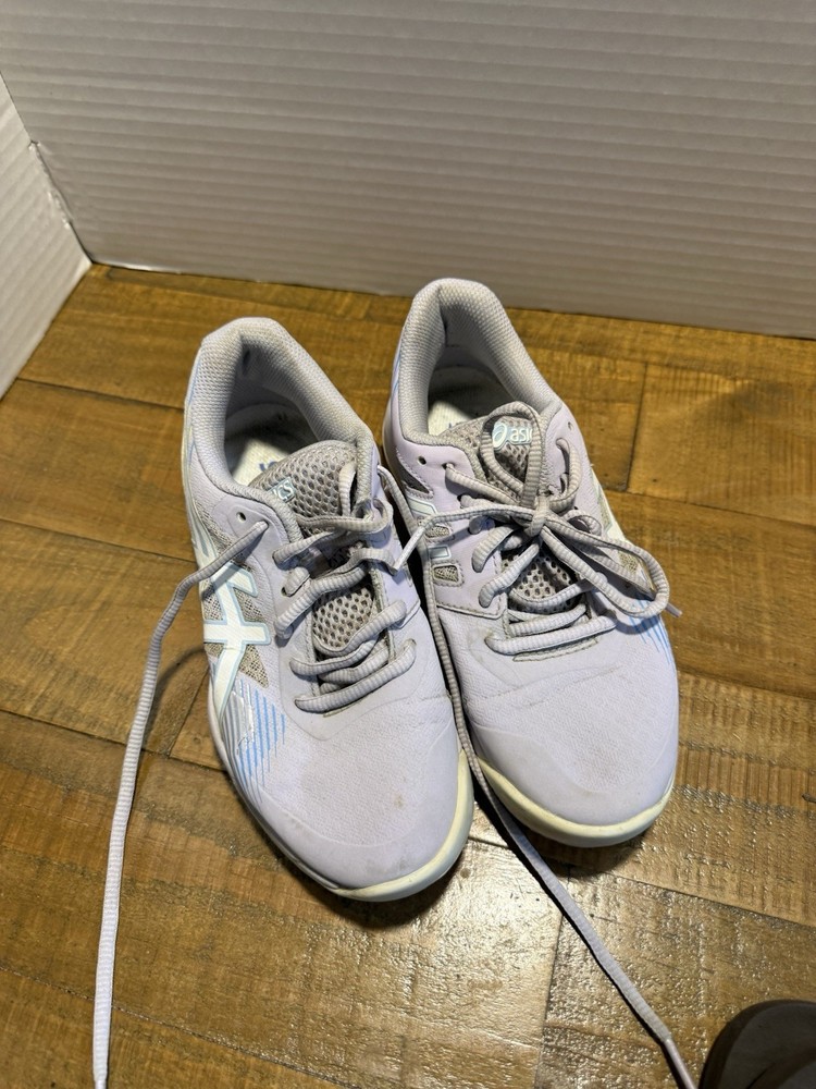 ASICS Gel Game Tennis Shoes Womens Size 5 Purple White Athletic Sneakers 77