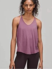 Lululemon – Modal Silk Yoga Tank Top, Velvet Dust, Size 2