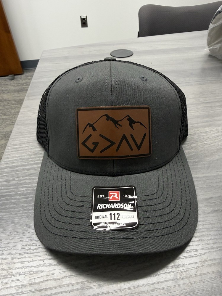 Custom God Is Greater Hat Than The Highs And Lows – Richardson 112 – Gray/Black