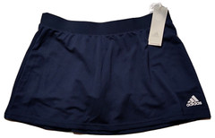 ADIDAS CLUB TENNIS Women Large Aeroready Legend Ink/White 13″ Skort NEW H35889