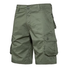 Men’s Tactical Cargo Shorts Army Green Multi Pocket Outdoor Hiking Work Shorts