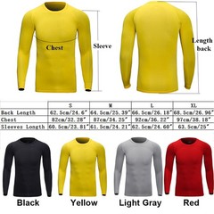 Compression Shirt Long Sleeve Thermal Undershirt Sports Base Layer for Men Woman
