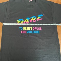 NWOT Vintage Single Stitch D.A.R.E To Resist Drugs And Violence T-Shirt Size: L