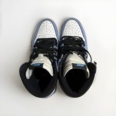 Nike Air Jordan 1 Men’s High Top Colorblock Blue/White/Black Lace-Up Sneaker