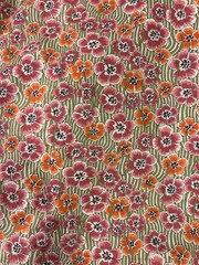 J.CREW Liberty Fabric Floral 100% Cotton Scoop Neck Tie-Strap Cami, Size L