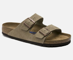Birkenstock Arizona Taupe Suede Soft Footbed Unisex Sandals Narrow/Wide EU37-45