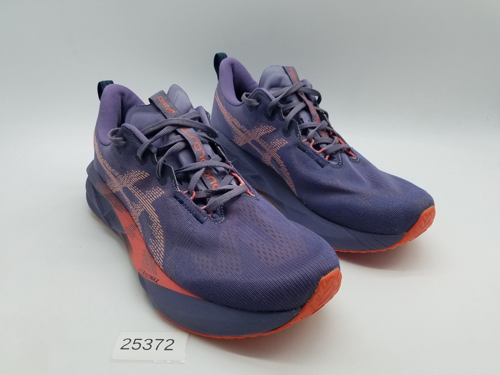 Asics Novoblast 5 Men’s Size 12 Running Shoes Greyish Purple Coral Reef