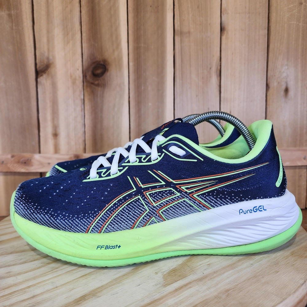 ASICS Gel-Cumulus 26 Shoes Mens 9.5 Blue Lime Road Running Sneakers Cushioned