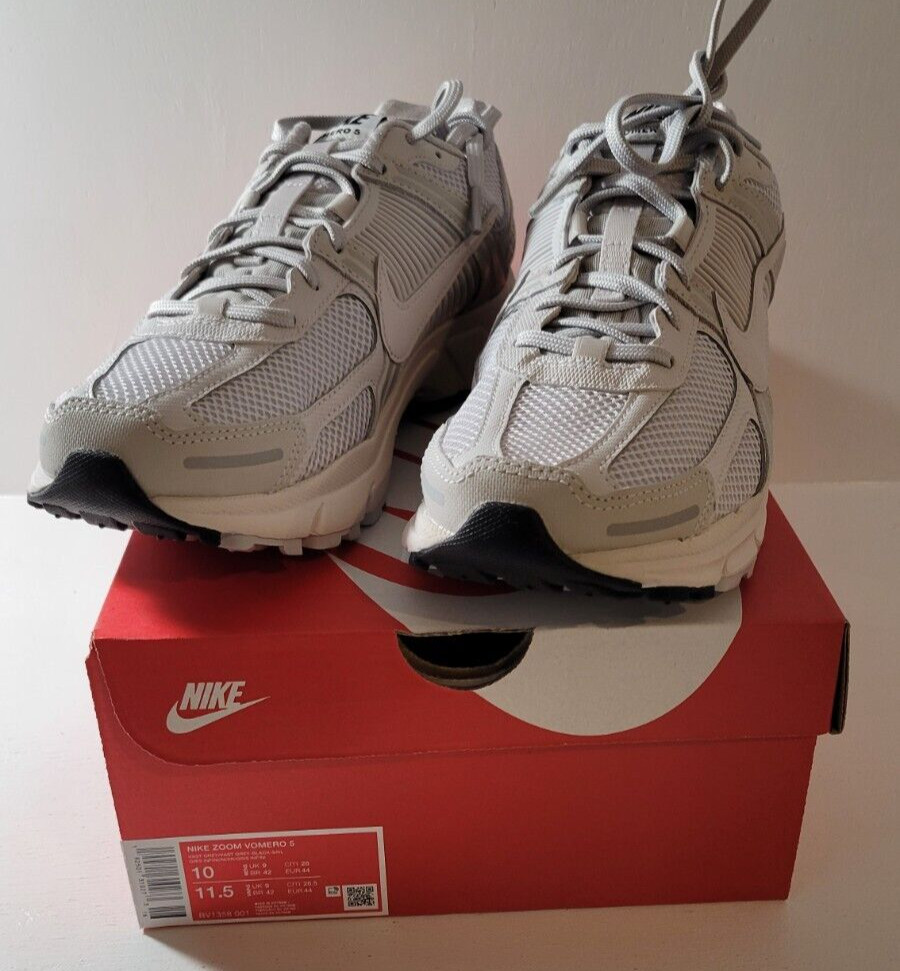 Nike Zoom Vomero 5 Vast Grey Men Unisex LifeStyle Casual Shoes BV1358-001 Sz 10
