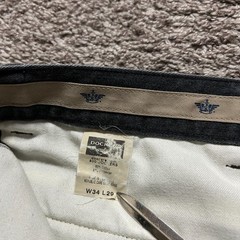 Vtg Sun Faded Pants Pleated Khakis Distressed Dockers 90s y2k Dark Gray 33×28