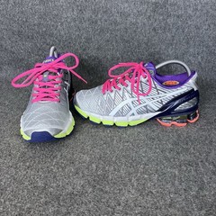 Asics Gel Kinsei 5 Womens 7.5 Silver Multicolor Y2K Trainer Shoes Sneakers T3E9J