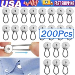 Metal Collar Neck Waist Extender Expander Buttons for Men Dress Shirt Pants Lot