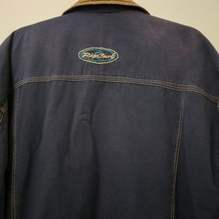 Vintage Rip Curl 90s Plaid Lined Trucker Jacket Blue Corduroy Collar Women’s M