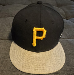 New Era 59fifty Pittsburgh Pirates Yellow P Logo Baseball Cap Men’s Size 7