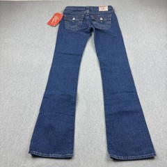Vintage True Religion Jeans Women 26 Blue Becky Denim Bootcut Made in USA