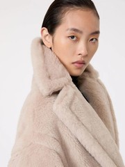 MAX MARA Teddy Bear Icon Coat, Sand, Size M BNWT
