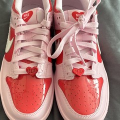 Nike Dunk Low BG Pink Foam/Summit White Leather Kids US 6Y IQ0218-663