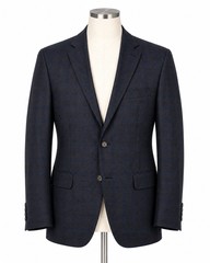 Ralph Lauren Men’s 50R Charcoal Gray Windowpane Plaid Wool Sports Coat Blazer