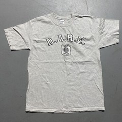 D.A.R.E. Dare Sterling Heights Police t-shirt grey men’s large L Drug Abuse Ed