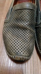 Pikolinos Azores Driving Shoes Perforated Leather Mesh Green Mens Size 41/8
