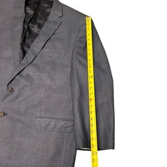 Ralph Lauren Hounds Tooth Plaid Men’s Wool Sports Blazer Blue 50R